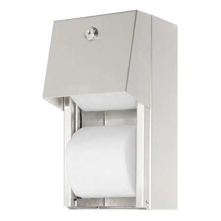 ASI Surface Mounted Dual Roll Toilet Tissue Dispenser 0030